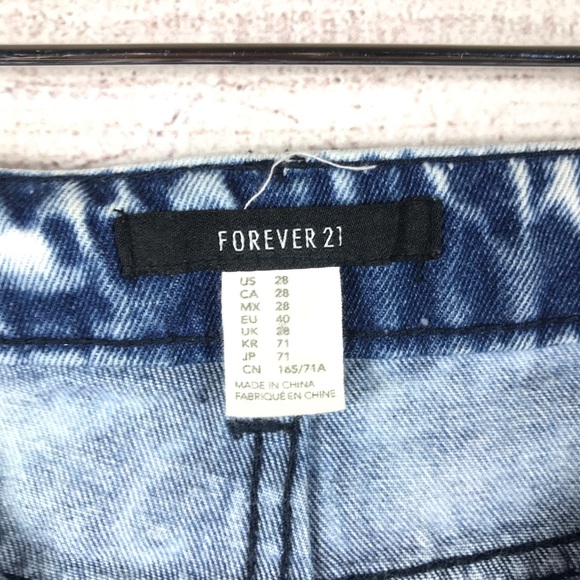 Forever 21 distressed high rise jean shorts sz 28 - Picture 4 of 8